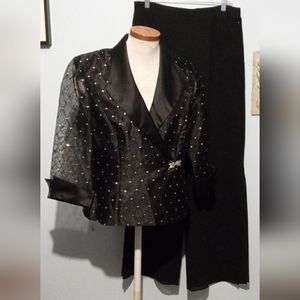 R & M Richard's 2 pc pants suit....sheer